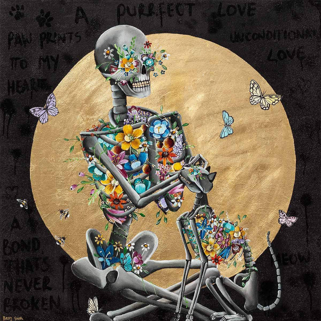 Purrfect Love - Original - SOLD by artist Becky Smith - Wyecliffe Galleries