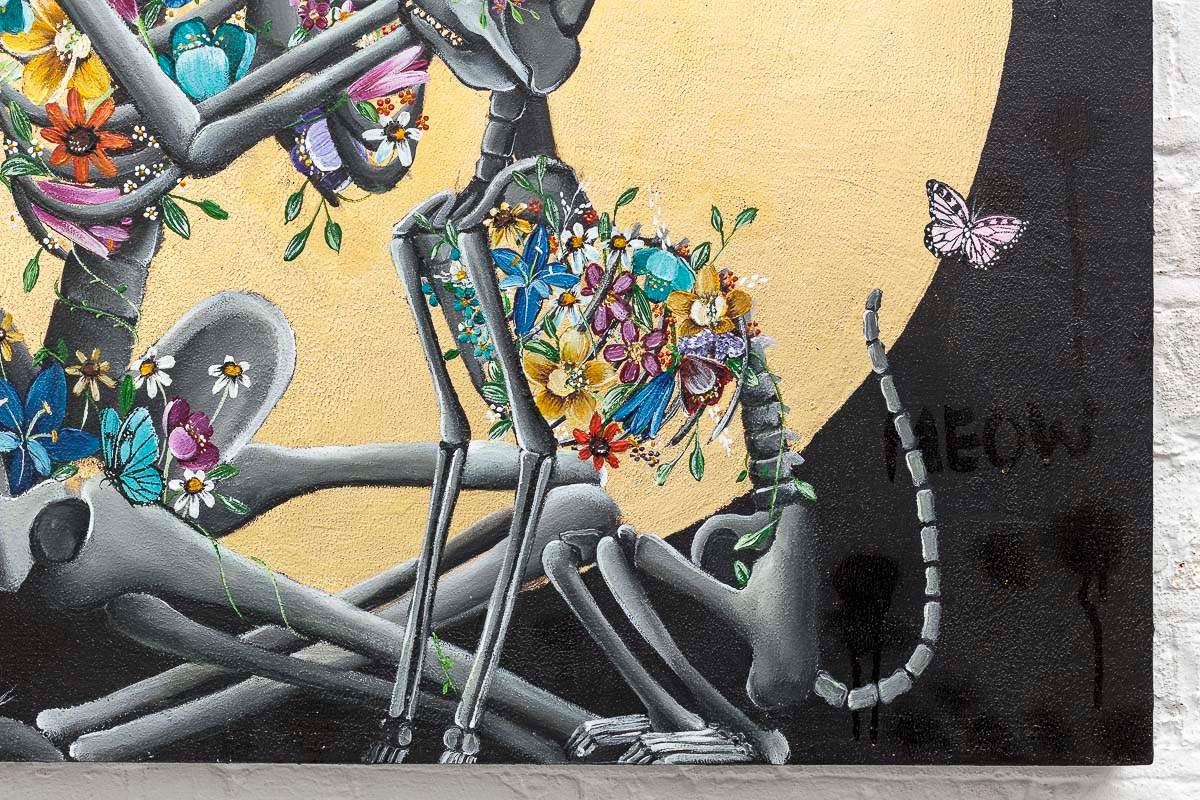 Purrfect Love - Original - SOLD by artist Becky Smith - Wyecliffe Galleries