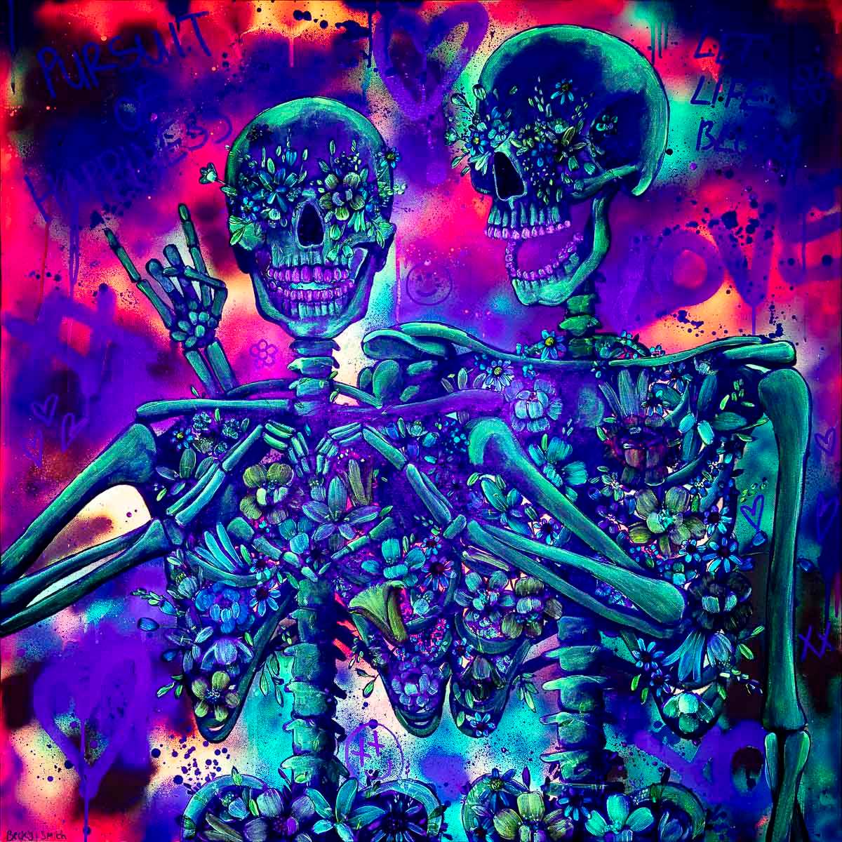 Pursuit Of Happiness - Original - SOLD by artist Becky Smith - Wyecliffe Galleries