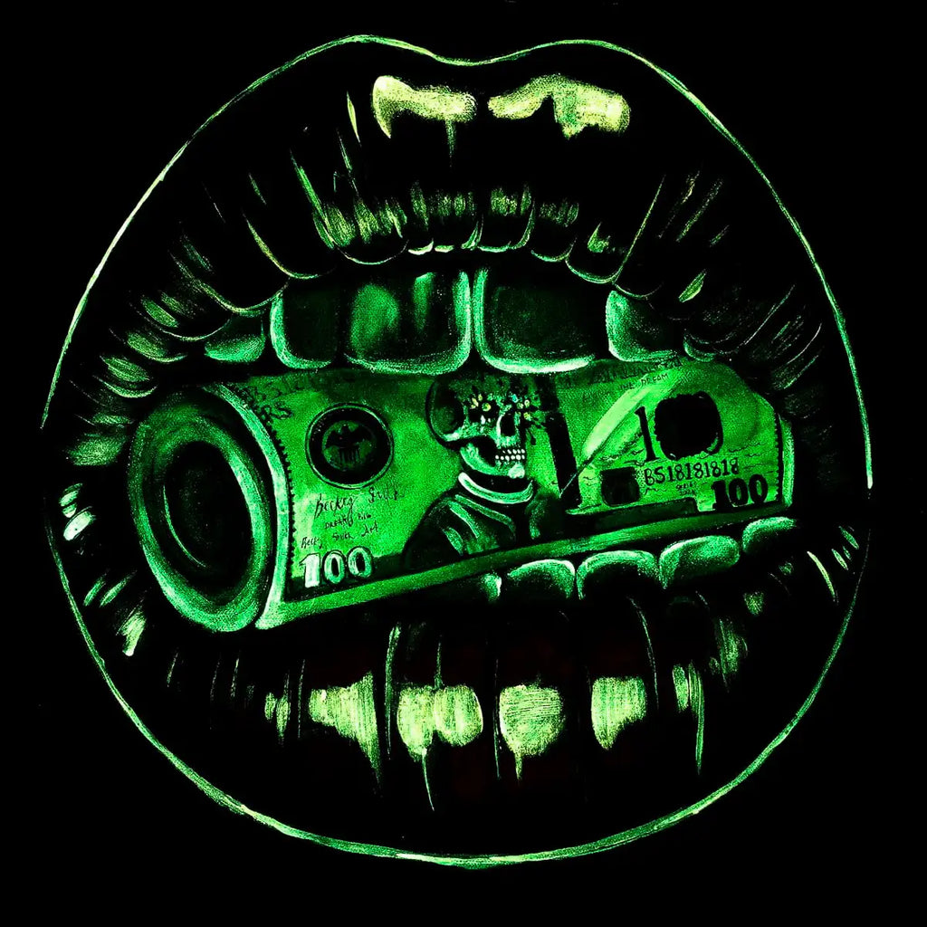 Put Your Money Where Your Mouth Is - Original - SOLD by artist Becky Smith - Wyecliffe Galleries