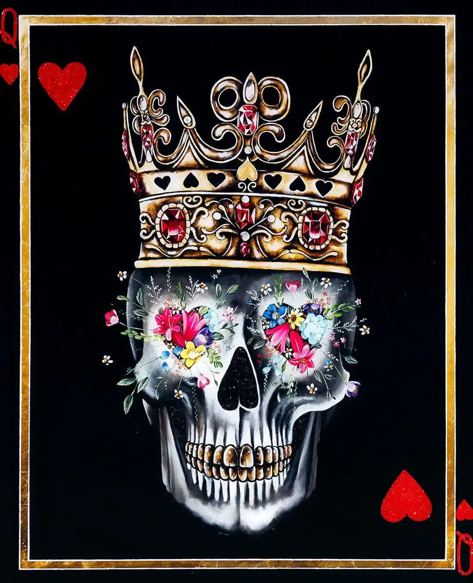 Queen Of Hearts - Acrylic Edition by artist Becky Smith - Wyecliffe Galleries