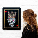 Queen Of Hearts - Acrylic Edition by artist Becky Smith - Wyecliffe Galleries