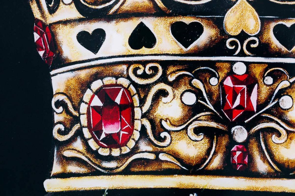 Queen Of Hearts - Acrylic Edition by artist Becky Smith - Wyecliffe Galleries