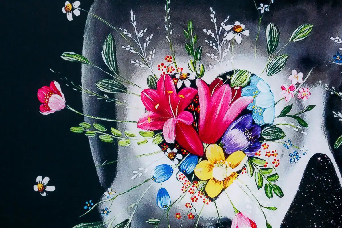 Queen Of Hearts - Acrylic Edition by artist Becky Smith - Wyecliffe Galleries