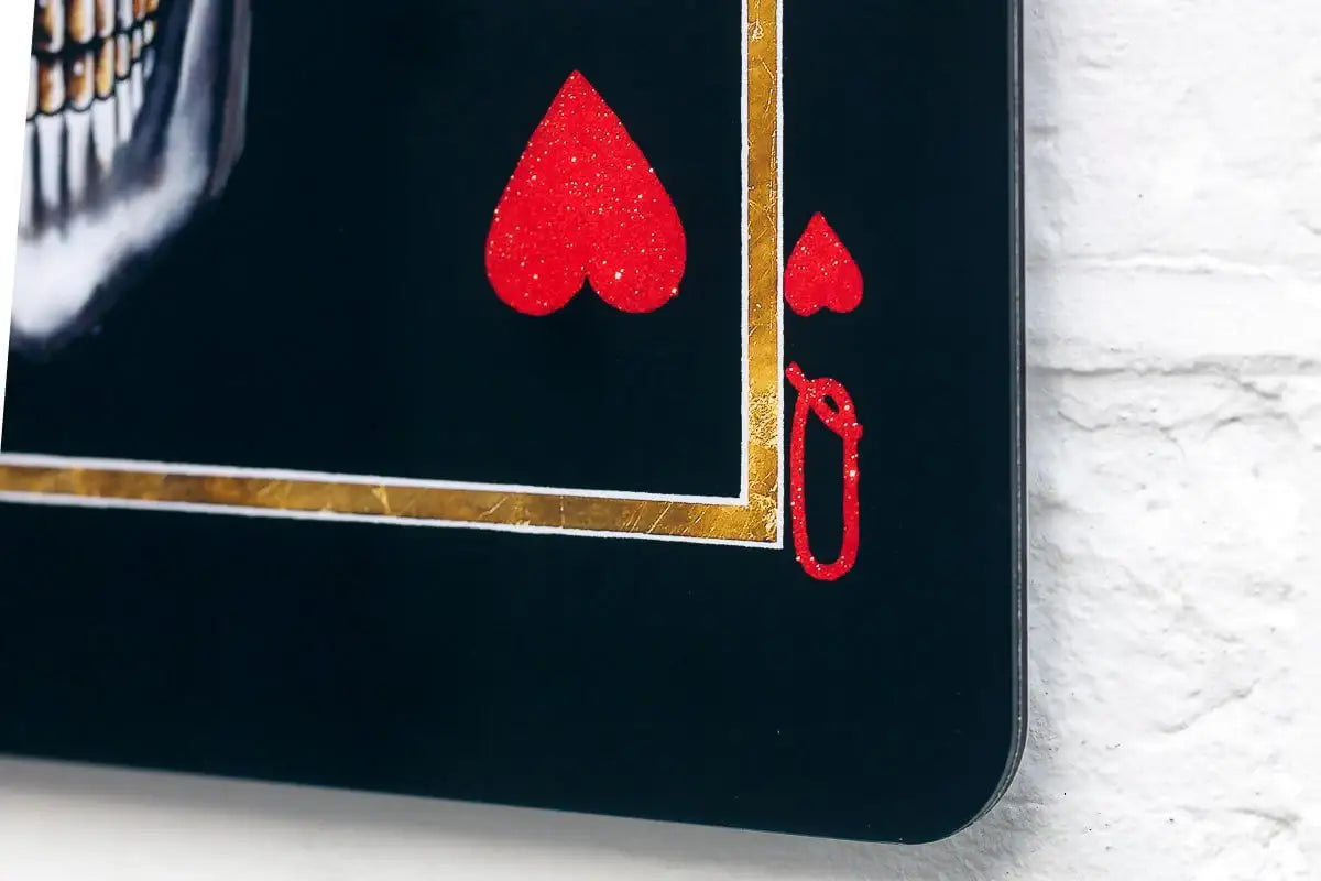 Queen Of Hearts - Acrylic Edition by artist Becky Smith - Wyecliffe Galleries