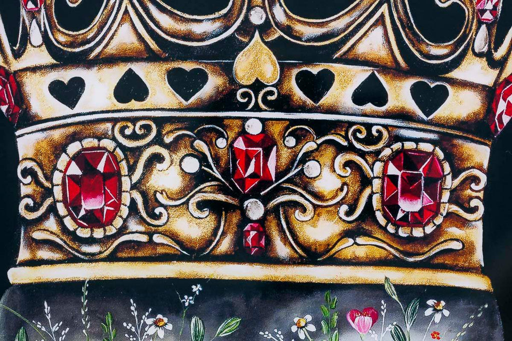 Queen Of Hearts - Acrylic Edition by artist Becky Smith - Wyecliffe Galleries