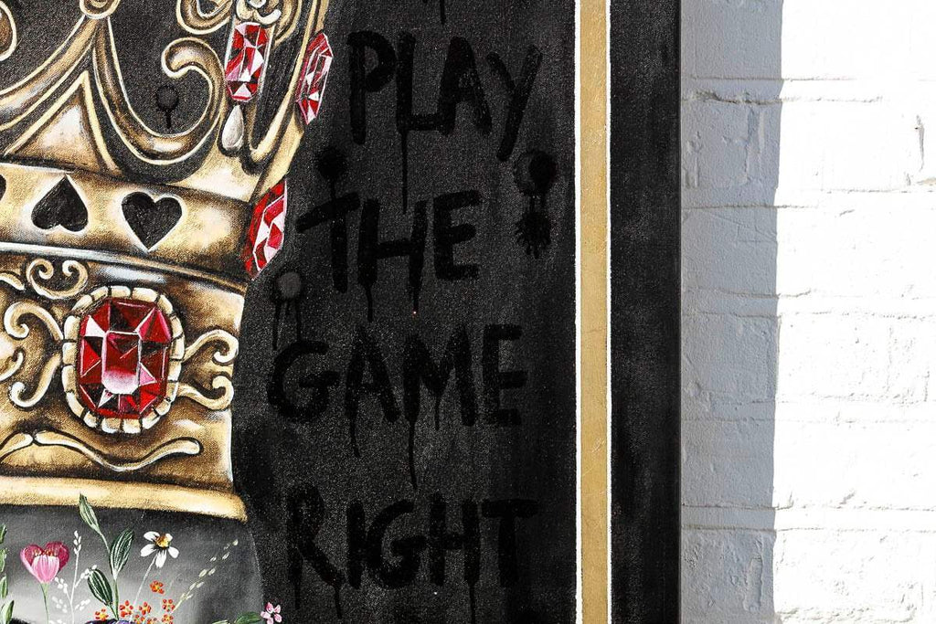 Queen Of Hearts - Original - SOLD by artist Becky Smith - Wyecliffe Galleries