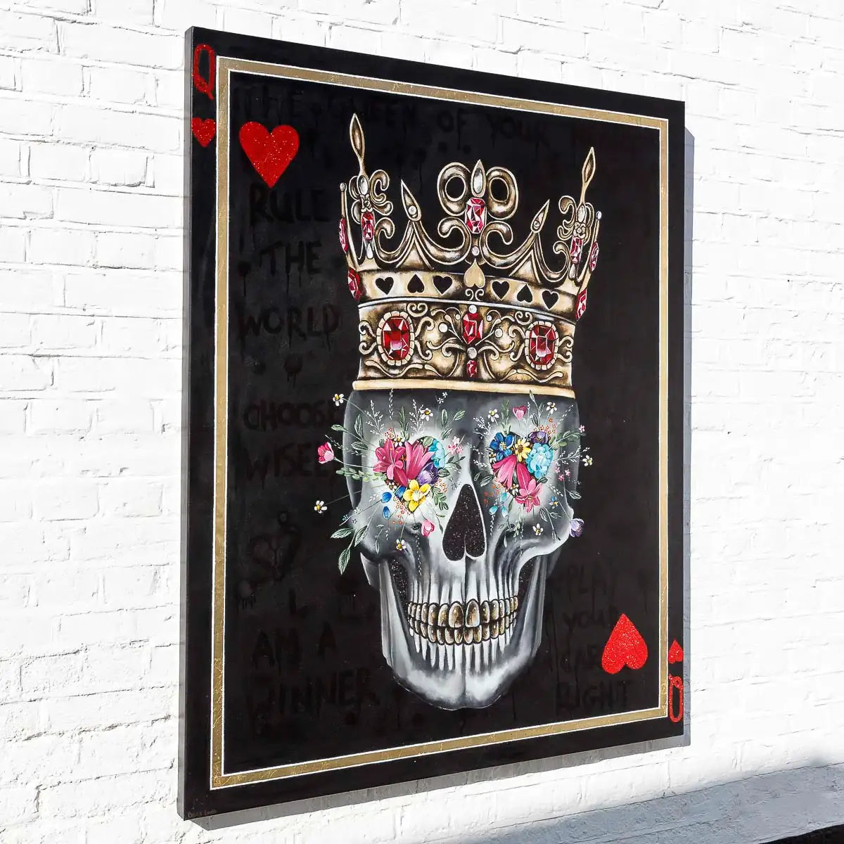 Queen Of Hearts - Original - SOLD by artist Becky Smith - Wyecliffe Galleries
