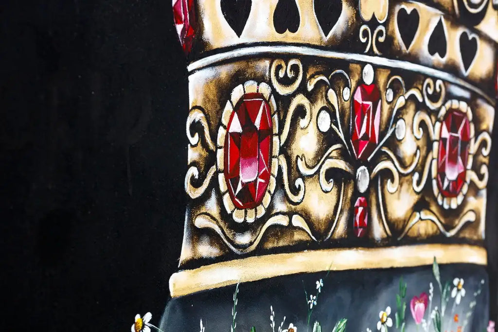 Queen Of Hearts - Original - SOLD by artist Becky Smith - Wyecliffe Galleries