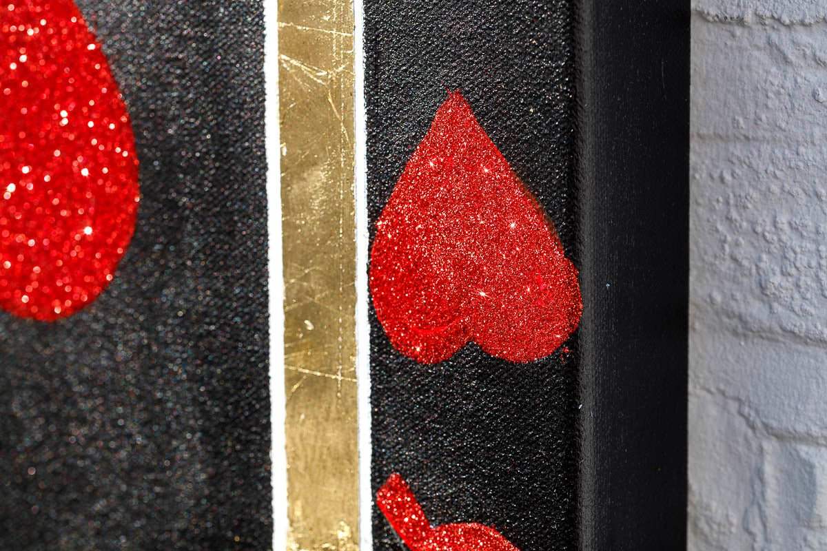 Queen Of Hearts - Original - SOLD by artist Becky Smith - Wyecliffe Galleries