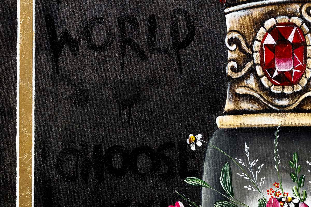 Queen Of Hearts - Original - SOLD by artist Becky Smith - Wyecliffe Galleries