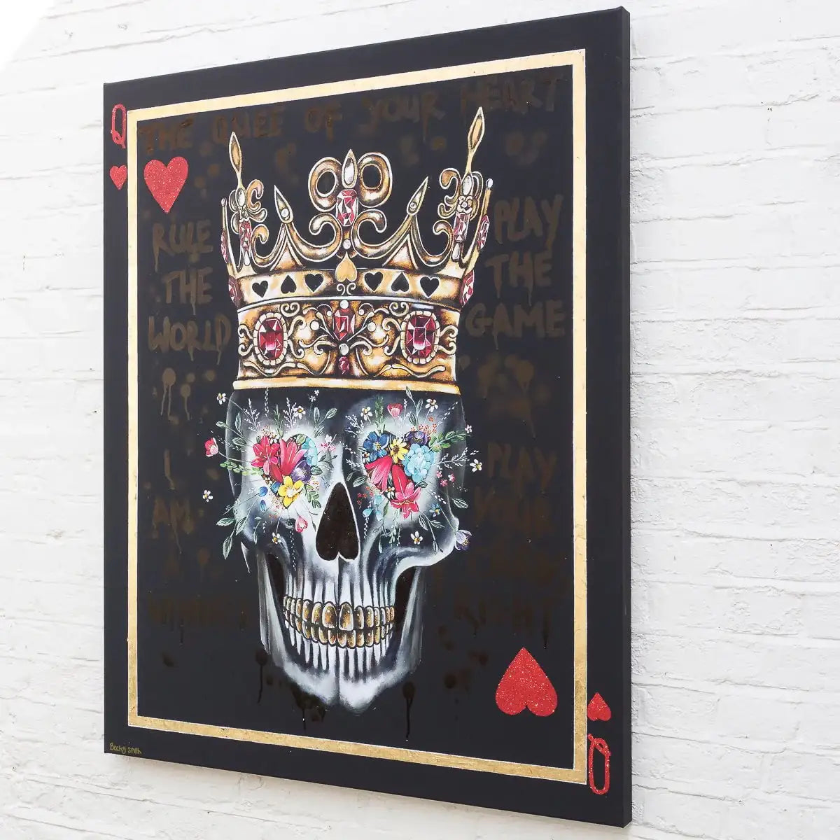 Queen Of Hearts - XL Deluxe Edition by artist Becky Smith - Wyecliffe Galleries