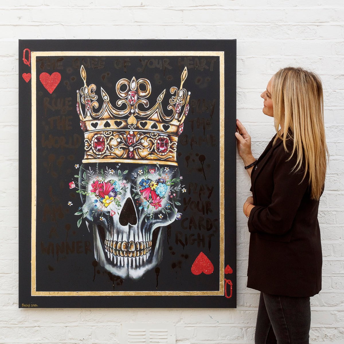 Queen Of Hearts - XL Deluxe Edition Becky Smith Boxed Canvas
