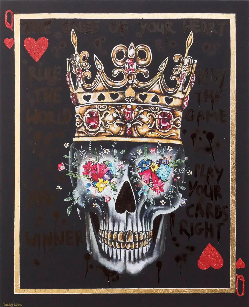 Queen Of Hearts - XL Deluxe Edition by artist Becky Smith - Wyecliffe Galleries