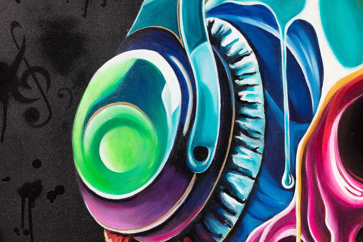 Rave To The Grave - Original by artist Becky Smith - Wyecliffe Galleries