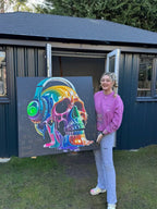 Rave To The Grave - Original by artist Becky Smith - Wyecliffe Galleries