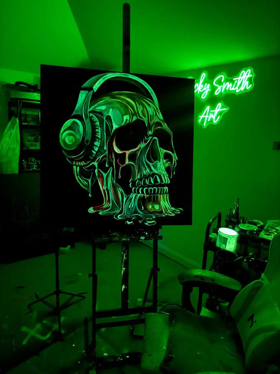 Rave To The Grave - Original by artist Becky Smith - Wyecliffe Galleries