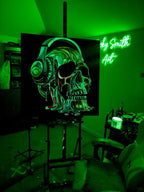 Rave To The Grave - Original by artist Becky Smith - Wyecliffe Galleries