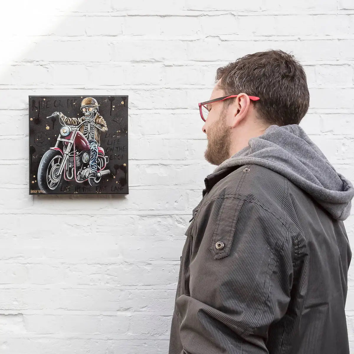 Ride or Die - Original - SOLD by artist Becky Smith - Wyecliffe Galleries