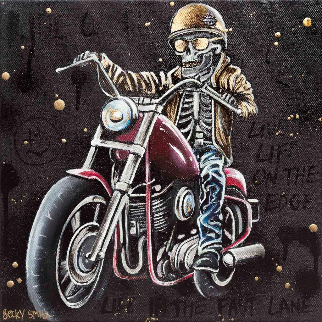 Ride or Die - Original - SOLD by artist Becky Smith - Wyecliffe Galleries