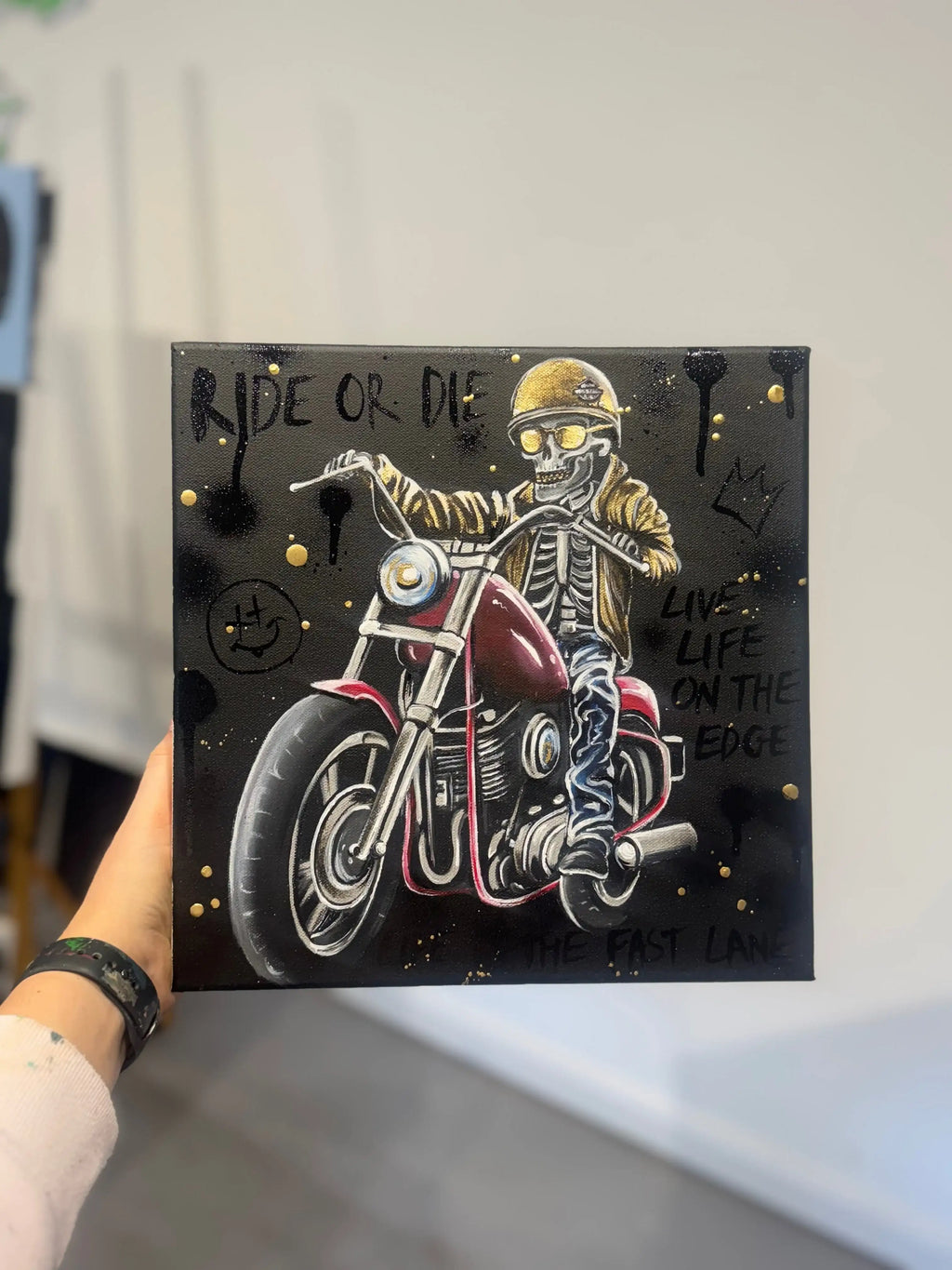 Ride or Die - Original - SOLD by artist Becky Smith - Wyecliffe Galleries