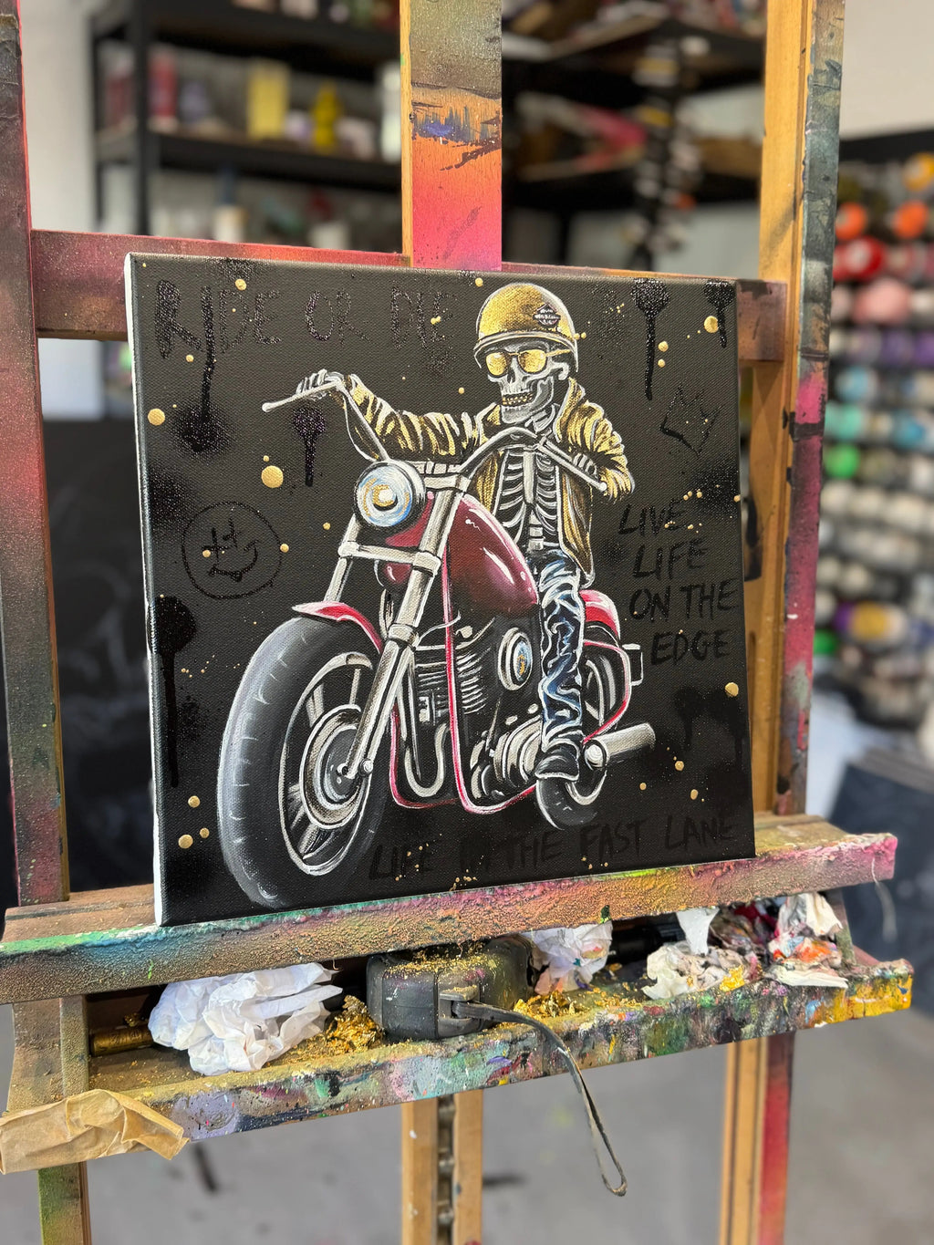 Ride or Die - Original - SOLD by artist Becky Smith - Wyecliffe Galleries