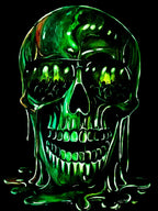 Rock And Skull - Original by artist Becky Smith - Wyecliffe Galleries