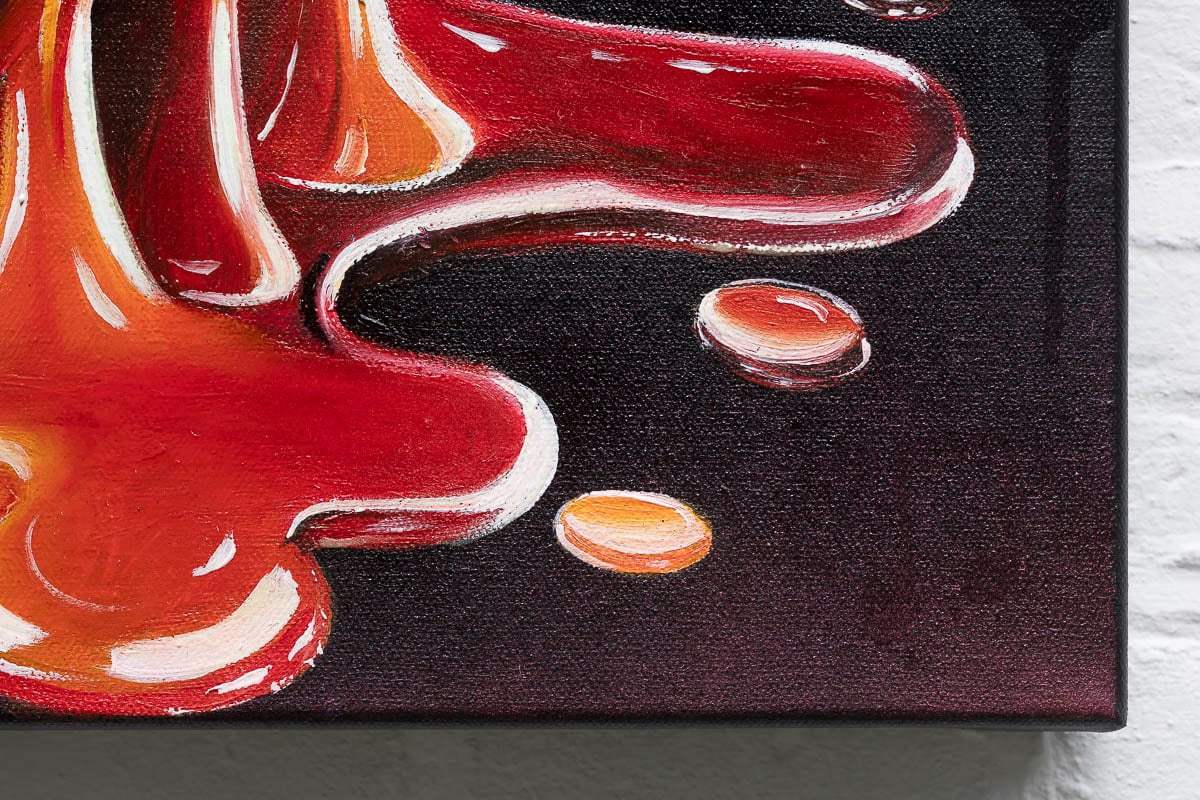 Rock And Skull - Original by artist Becky Smith - Wyecliffe Galleries