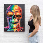 Rock And Skull - Original by artist Becky Smith - Wyecliffe Galleries