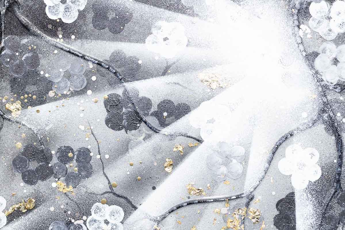 Sakura Blossoms Triptych - Original by artist Becky Smith - Wyecliffe Galleries