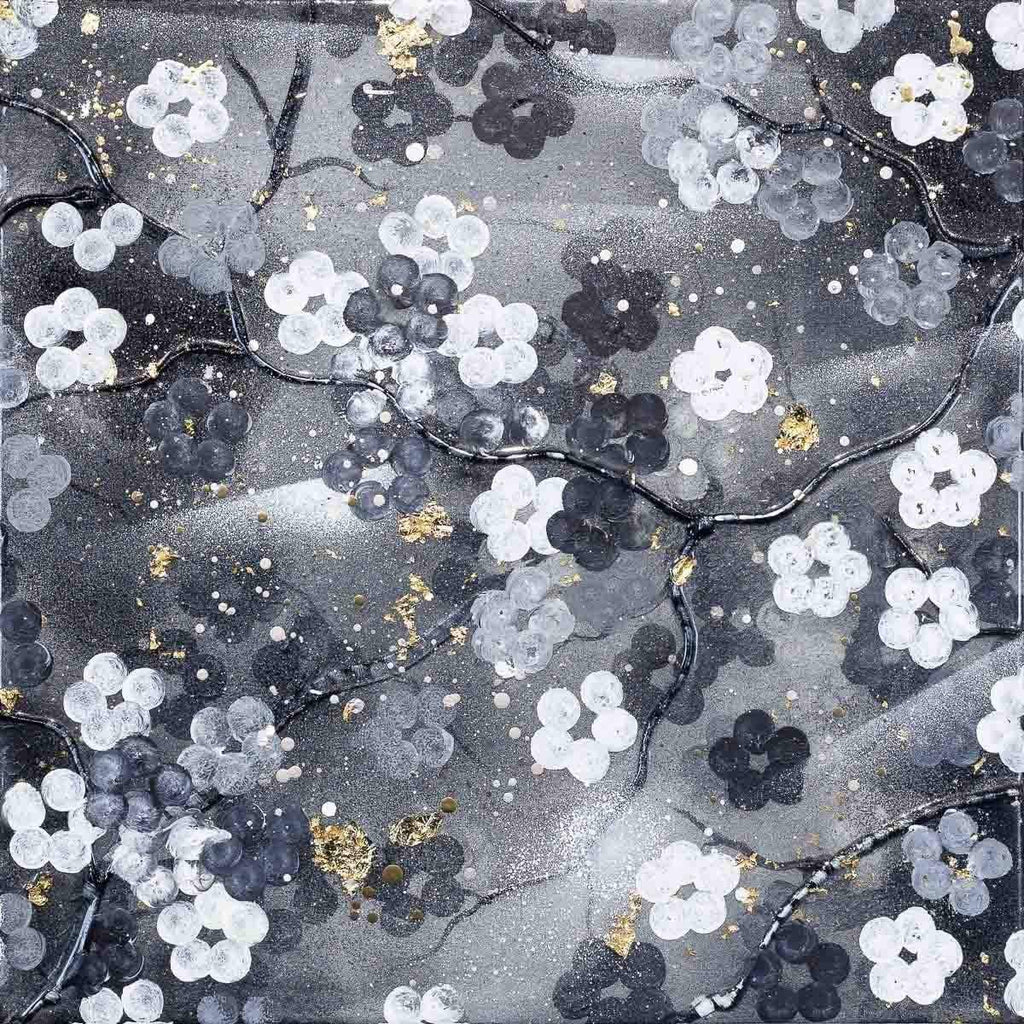 Sakura Blossoms Triptych - Original by artist Becky Smith - Wyecliffe Galleries