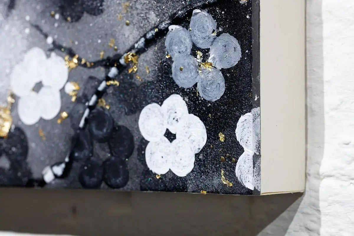 Sakura Blossoms Triptych - Original by artist Becky Smith - Wyecliffe Galleries