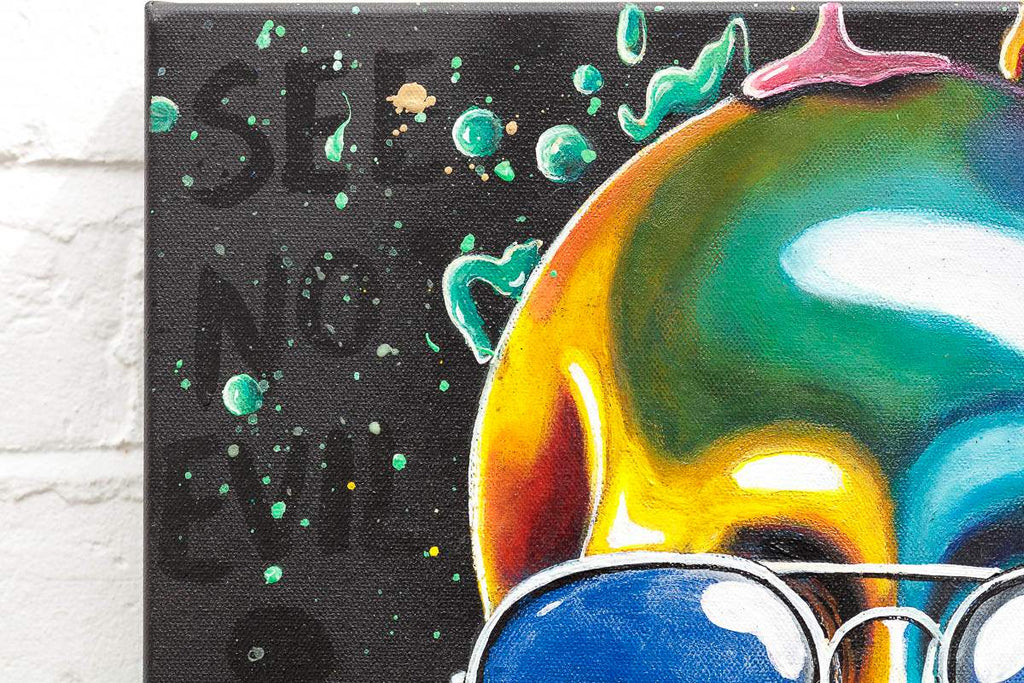 Sensory Overload Triptych - Original - SOLD by artist Becky Smith - Wyecliffe Galleries