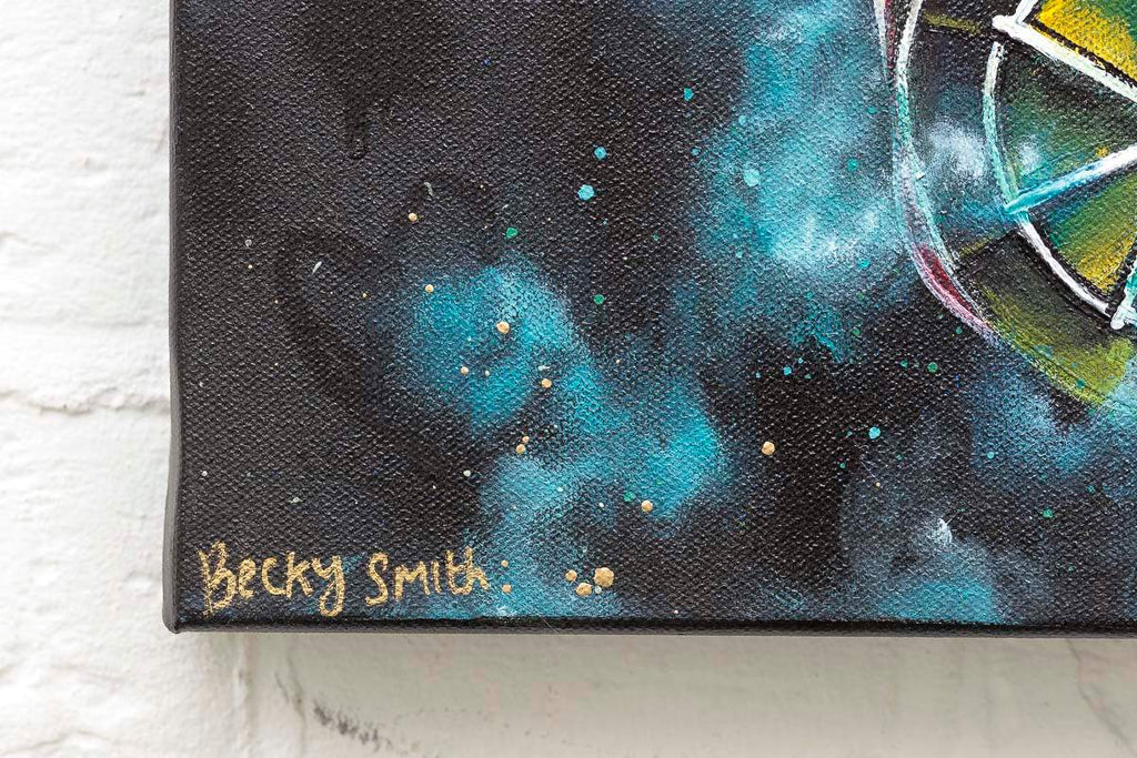 Sensory Overload Triptych - Original - SOLD by artist Becky Smith - Wyecliffe Galleries