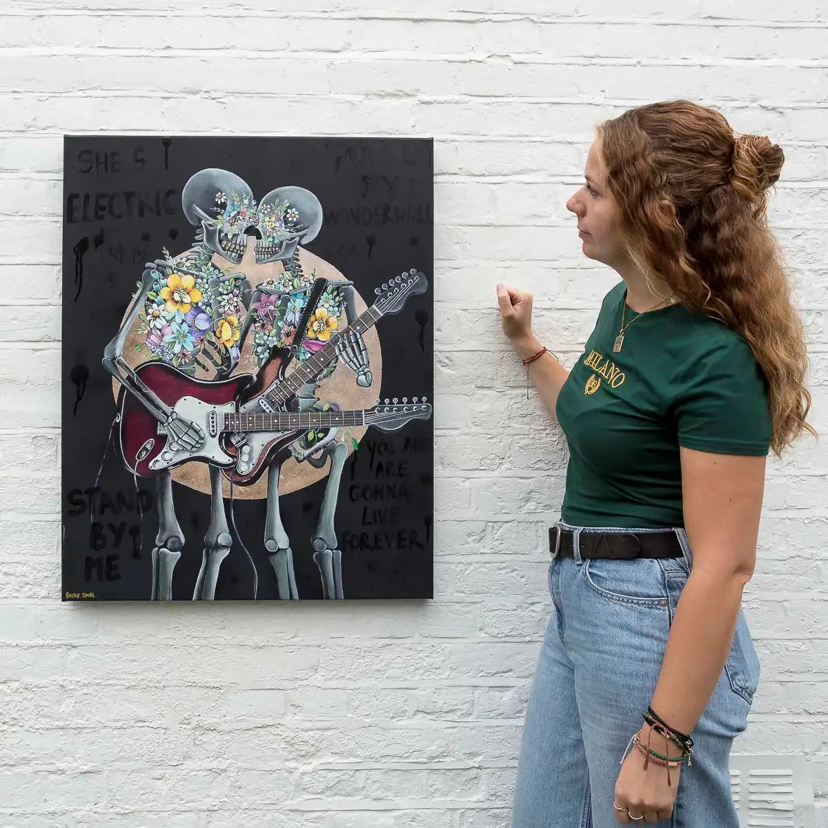 She's Electric - Deluxe Edition (Box Canvas) by artist Becky Smith - Wyecliffe Galleries