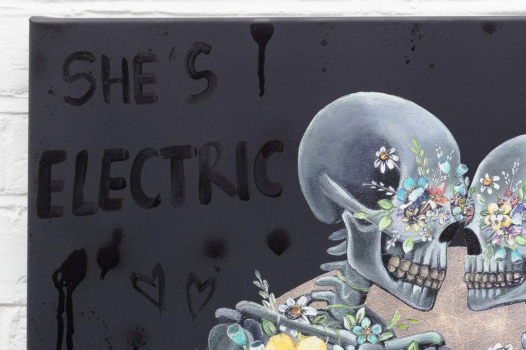 She's Electric - Deluxe Edition (Box Canvas) by artist Becky Smith - Wyecliffe Galleries