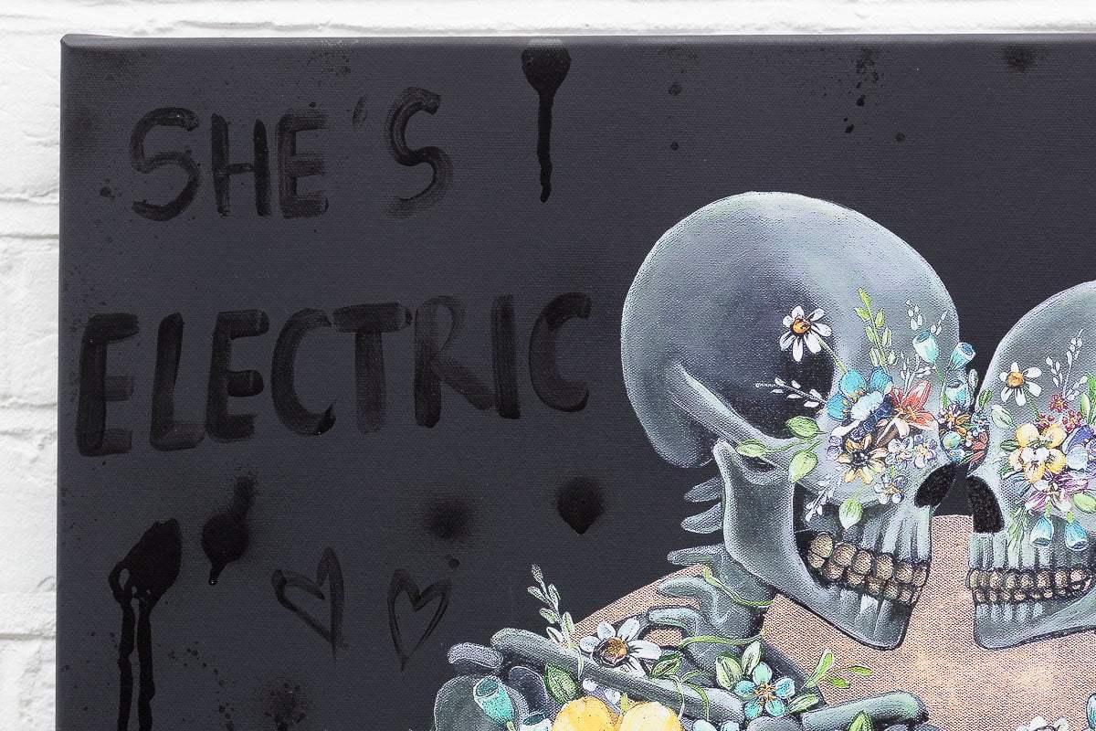 She's Electric - Deluxe Edition (Box Canvas) by artist Becky Smith - Wyecliffe Galleries