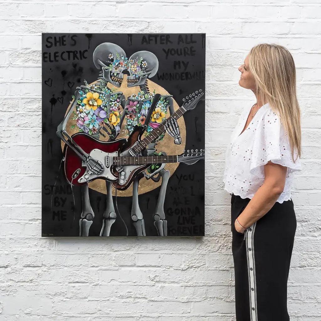 She's Electric - Original by artist Becky Smith - Wyecliffe Galleries