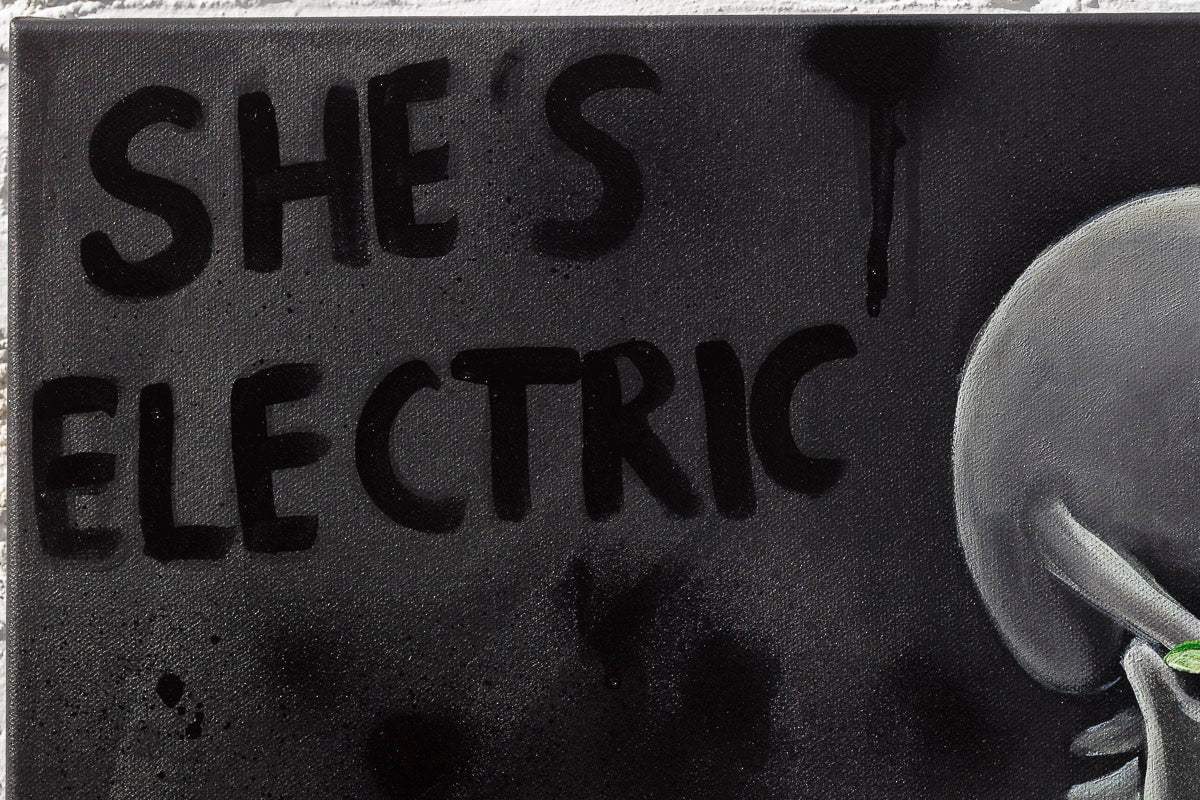 She's Electric - Original by artist Becky Smith - Wyecliffe Galleries