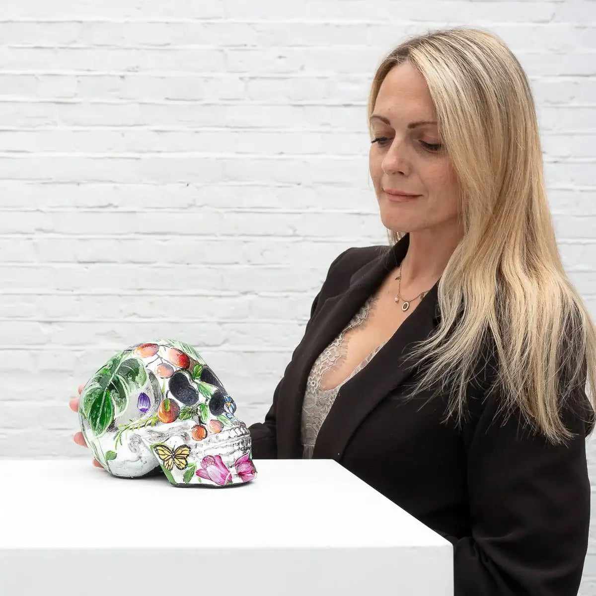 Shining In Silver - Original - SOLD by artist Becky Smith - Wyecliffe Galleries