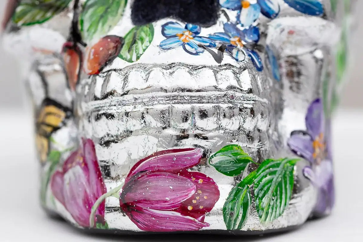 Shining In Silver - Original - SOLD by artist Becky Smith - Wyecliffe Galleries