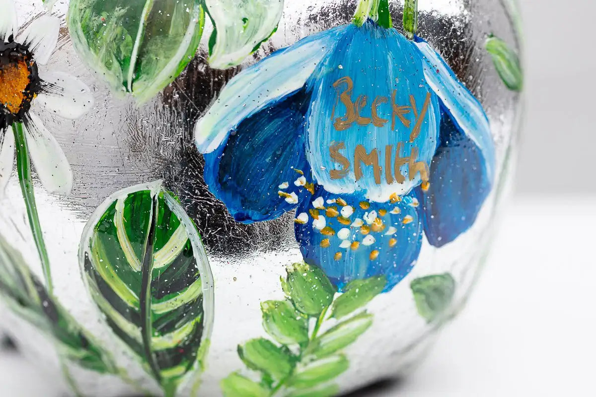 Shining In Silver - Original - SOLD by artist Becky Smith - Wyecliffe Galleries