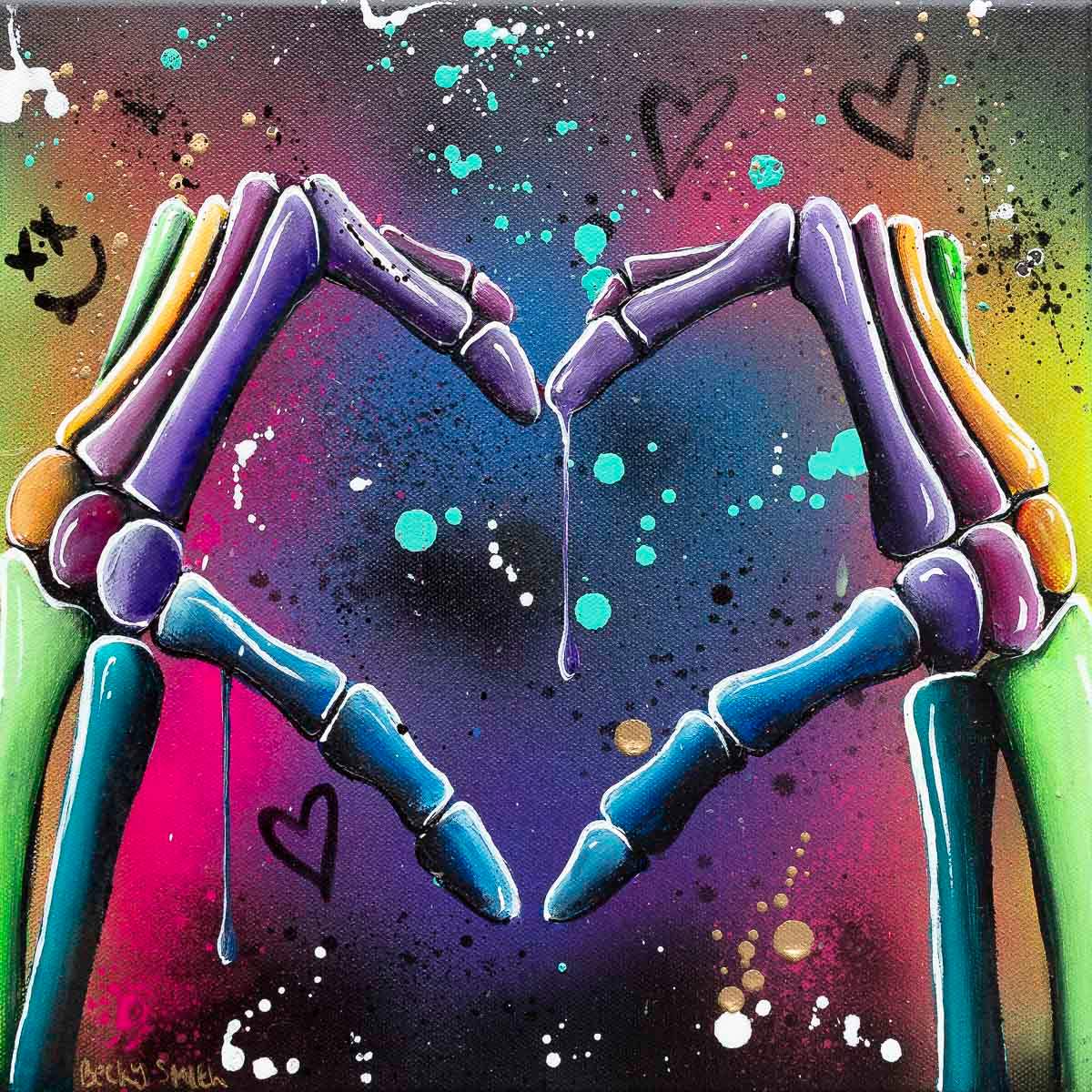 Signs Of Love III - Original - SOLD by artist Becky Smith - Wyecliffe Galleries