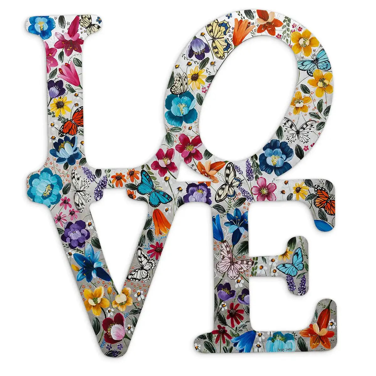 Silver Love - Original - SOLD by artist Becky Smith - Wyecliffe Galleries