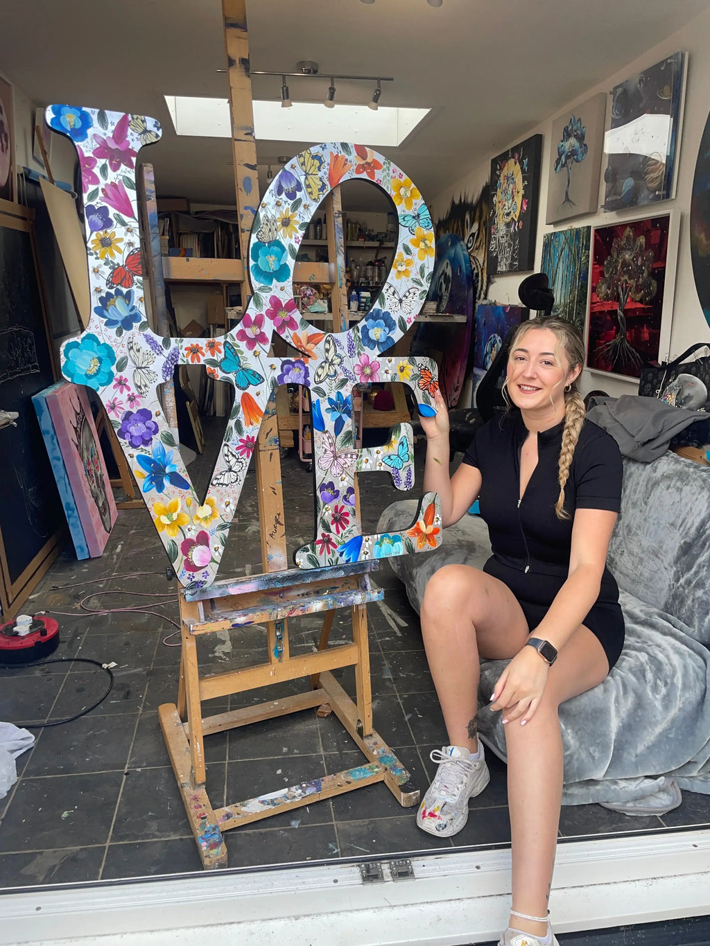 Silver Love - Original - SOLD by artist Becky Smith - Wyecliffe Galleries