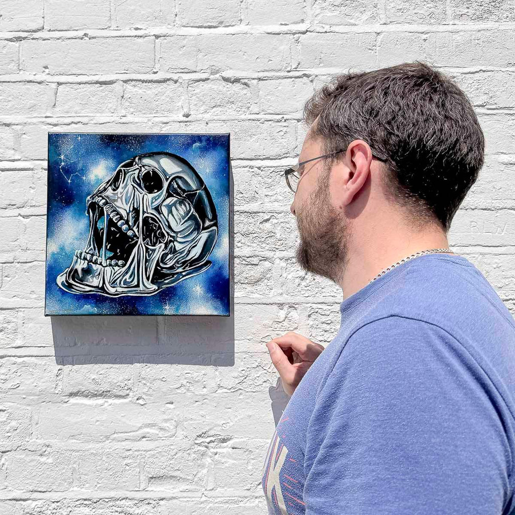 Skull Of Aquarius - Original by artist Becky Smith - Wyecliffe Galleries