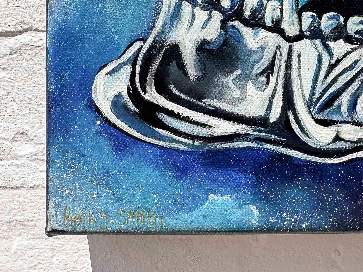 Skull Of Aquarius - Original by artist Becky Smith - Wyecliffe Galleries