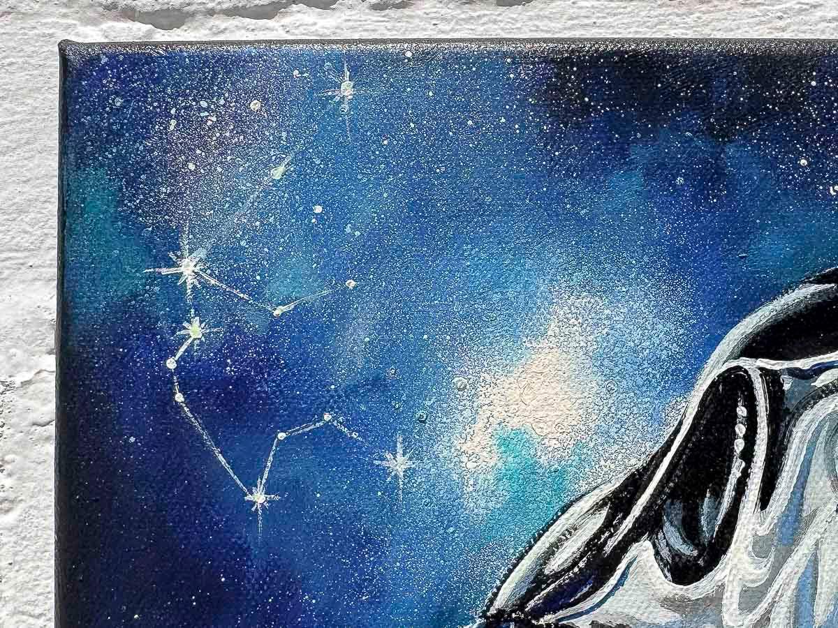 Skull Of Aquarius - Original by artist Becky Smith - Wyecliffe Galleries