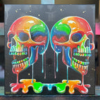 Skull Of Gemini - Original - SOLD by artist Becky Smith - Wyecliffe Galleries