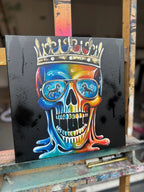 Skull Of Leo - Original - SOLD by artist Becky Smith - Wyecliffe Galleries